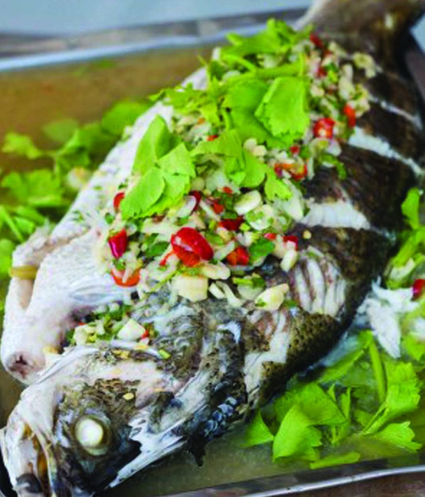 Thai style Steamed Fish Soy Asahi