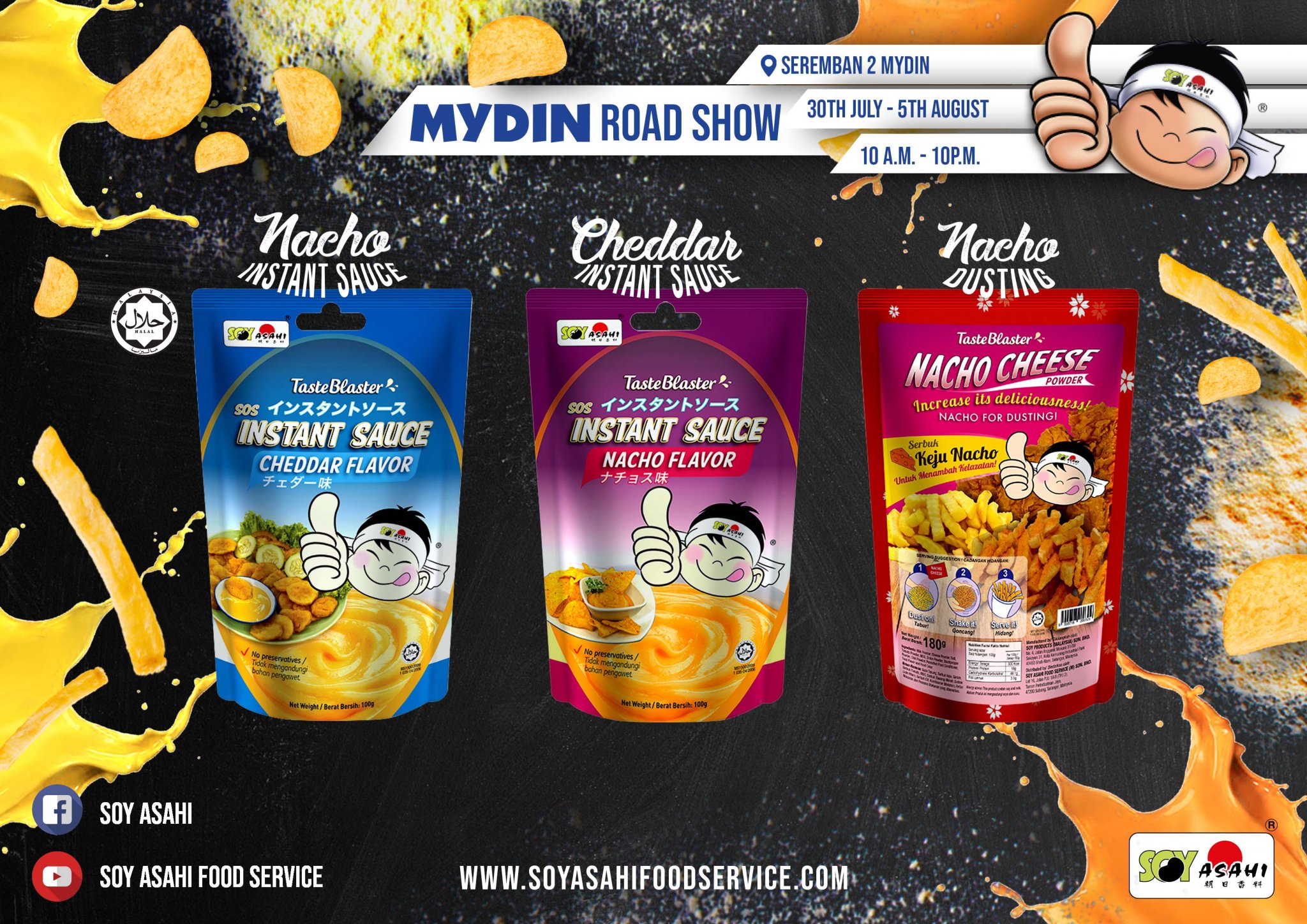 Launching of Nacho Cheese Powder @ MYDIN SEREMBAN 2  (30th July – 5th August 2018)